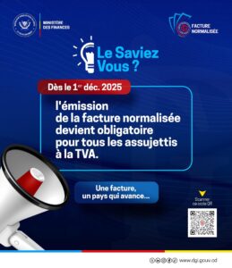 À partir du 1er décembre 2025, l’émission de la facture normalisée devient obligatoire pour tous les assujettis à la TVA.