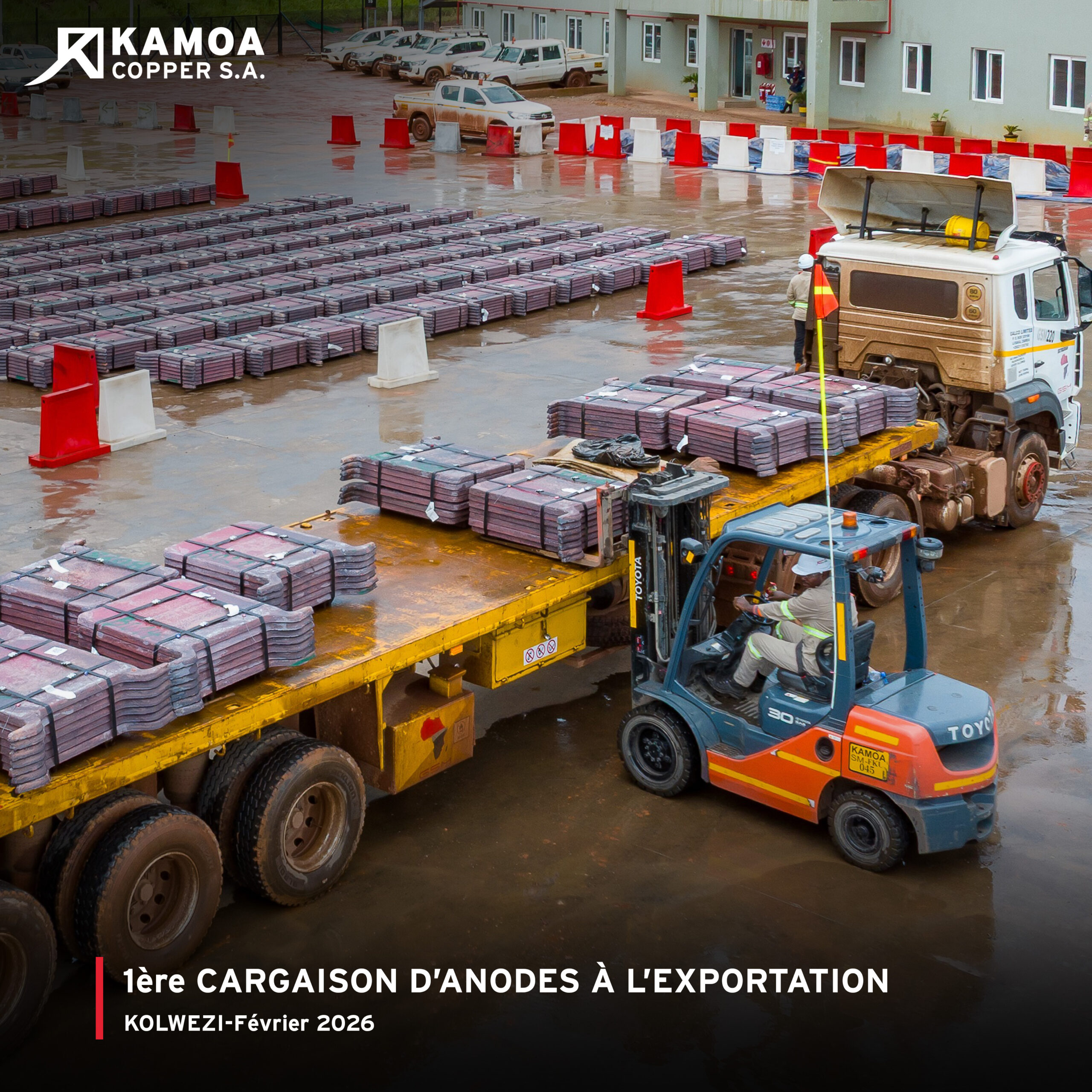 Kamoa Copper ouvre la route de l’Atlantique : première cargaison d’anodes, nouveau cap stratégique pour le cuivre congolais