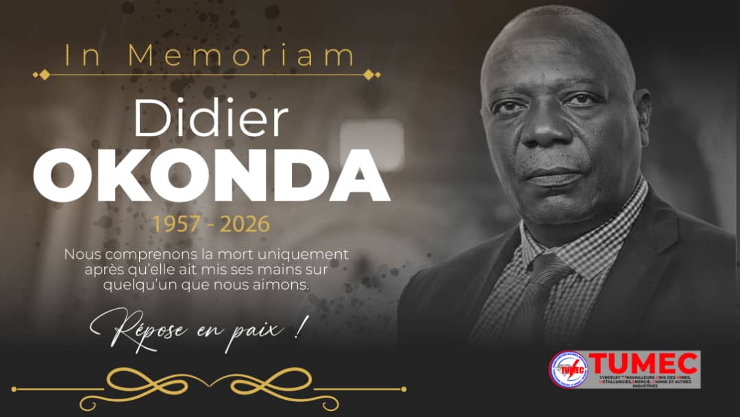 TUMEC en deuil : Espérant Lushimbo rend hommage à la mémoire de Didier Okanda Oyombo, Secrétaire général du TUMEC